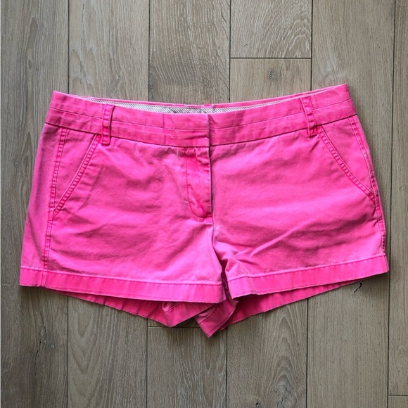Pants - J. Crew Chino Shorts in Bright Pink Women’s Size 12